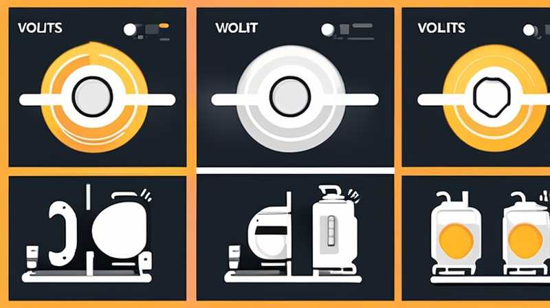 How many volts does the battery for outdoor solar lights have