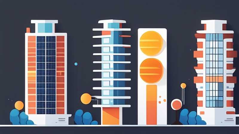 What is the liquid in the solar energy of a high-rise building?