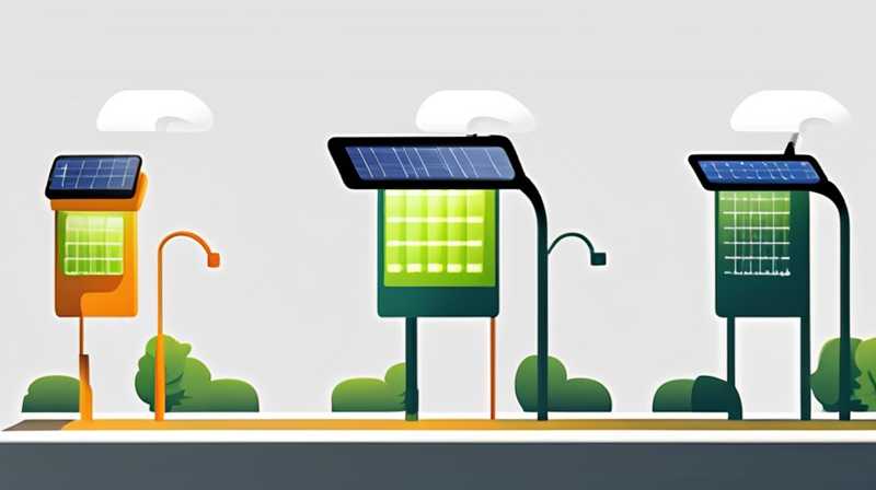 How many watts does each solar street light have?