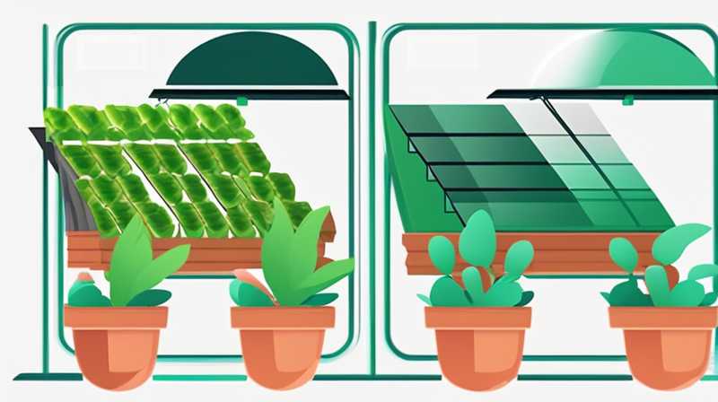 How many watts of solar lights are used in greenhouses