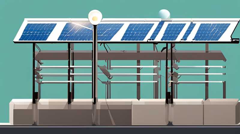 How to assemble street light solar panels