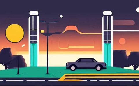 How many watts does the solar light on the road have