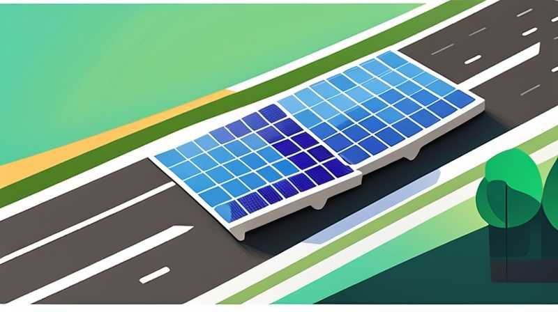 How to lay solar energy on highways