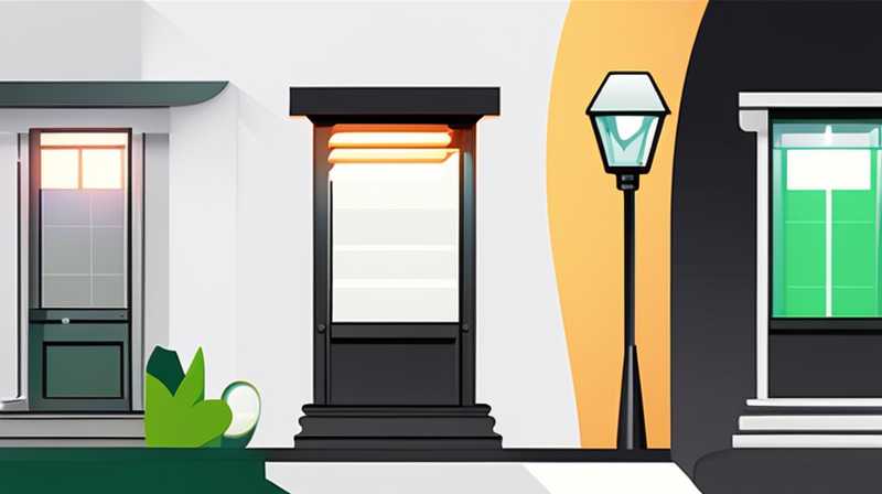 How to install solar lights on exterior wall piers