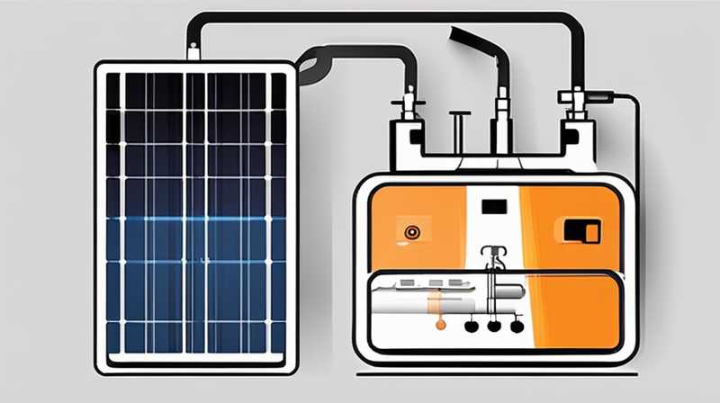 Why does the solar heating furnace produce gas?