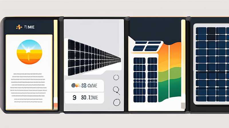 How to adjust the time of four seasons solar energy