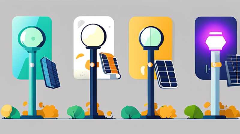 How many solar street lights are there per kilometer?