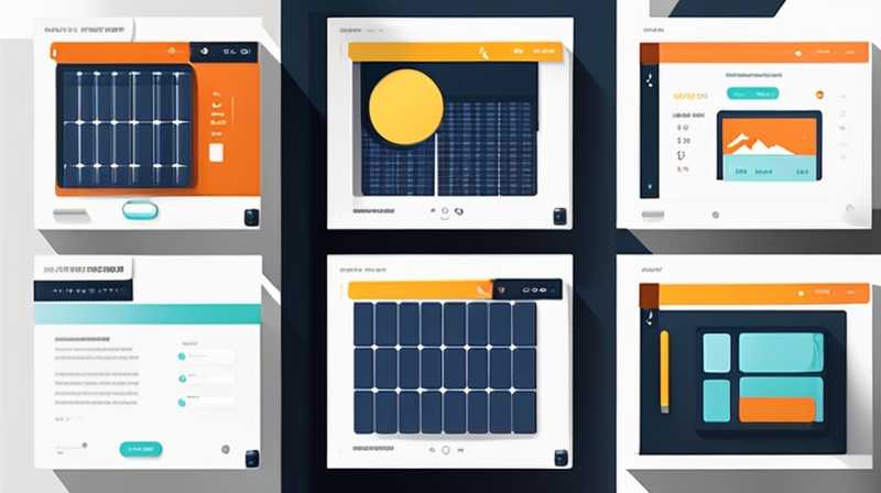How to change the interface on the solar panel