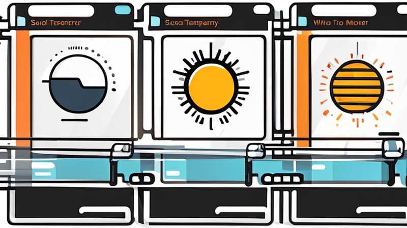 How to adjust the solar temperature sensor