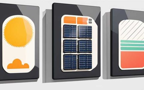 Which side of the wall mounted solar panel faces the sun?