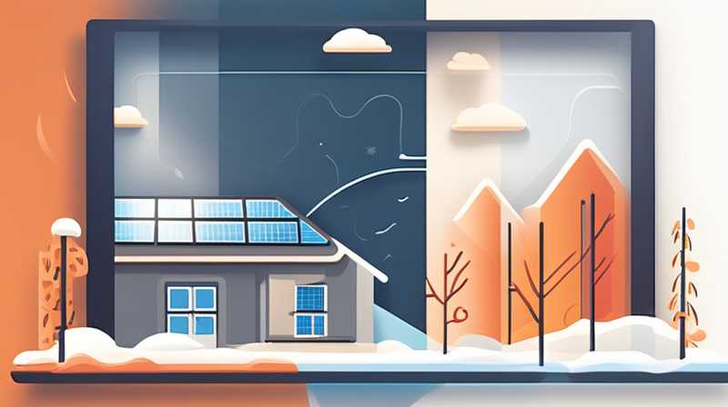 How much solar energy can reach in winter