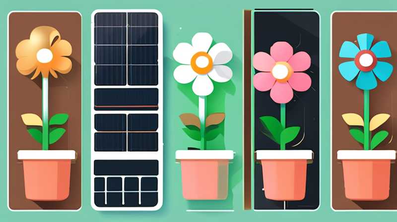 What flowers can be watered with solar energy?