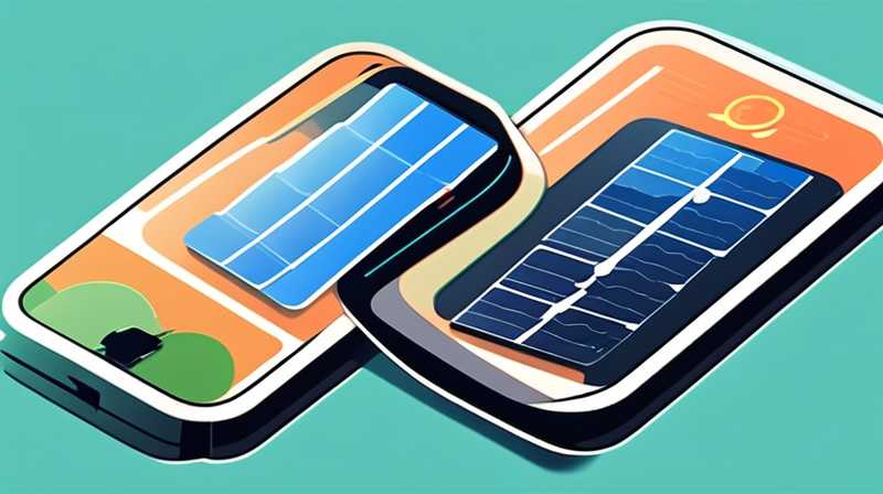 How to control solar charging with mobile phone