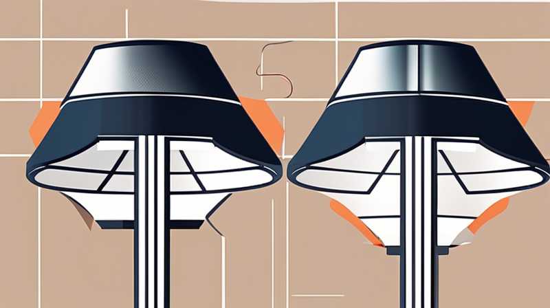 How to disassemble the solar lamp shade