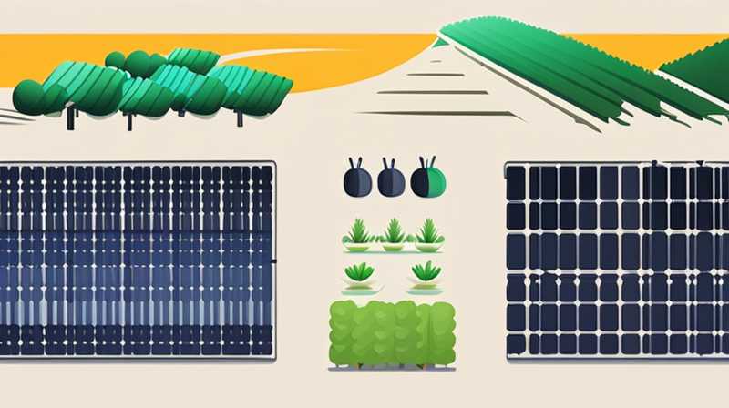 What does an agricultural solar facility include?