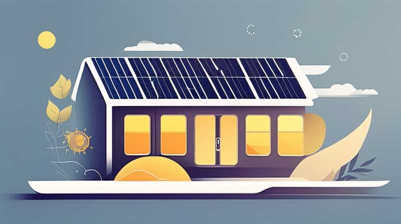 What is solar energy installed upstairs?