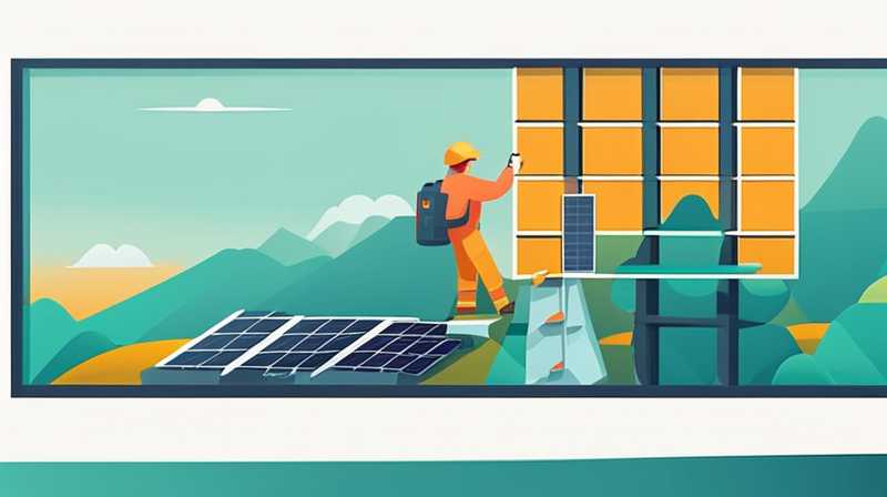 How to repair wall-mounted solar panels