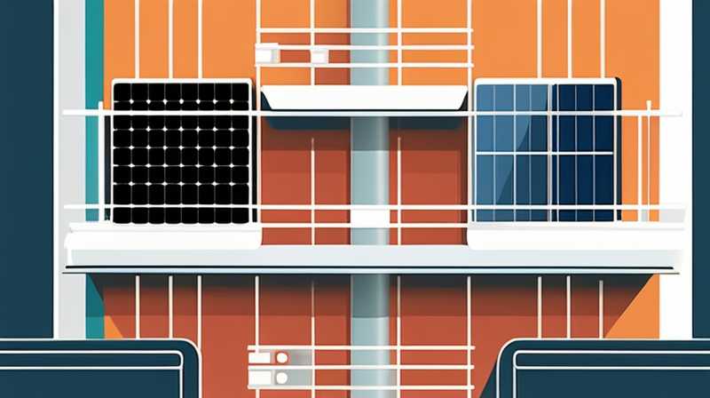 How to connect the balcony solar panel