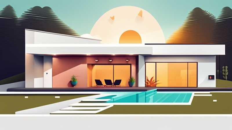 How to configure solar energy on the roof of a villa