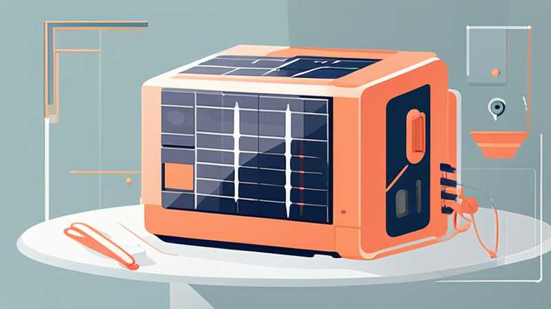 How to disassemble the solar integrated machine