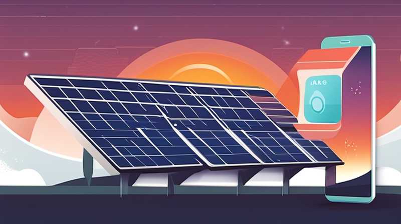 How to control solar energy with mobile phone