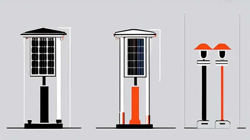 How to install outdoor column solar lights