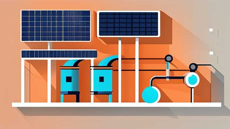 What pipes are needed to install solar energy