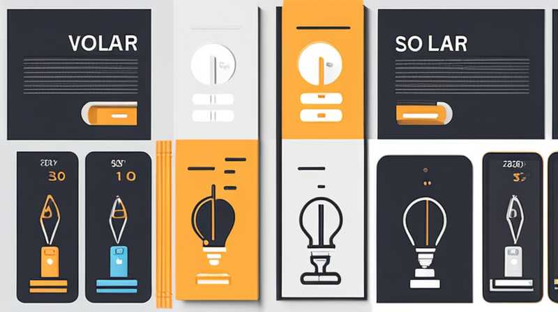 How to measure the volts of solar lamps