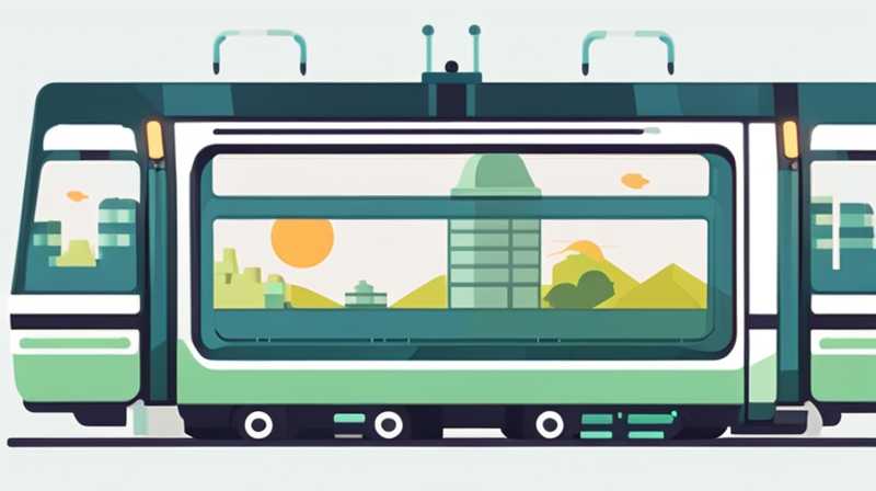 How about installing solar energy on trams