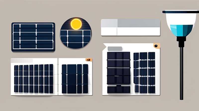 How to make lights from solar photovoltaic panels