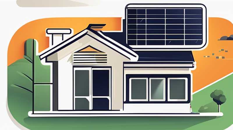 How much solar power is needed for household lighting