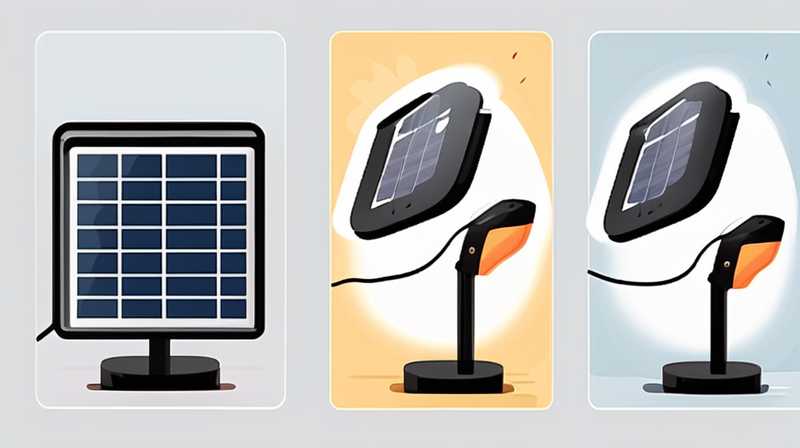 How to disassemble the foldable solar energy-saving lamp