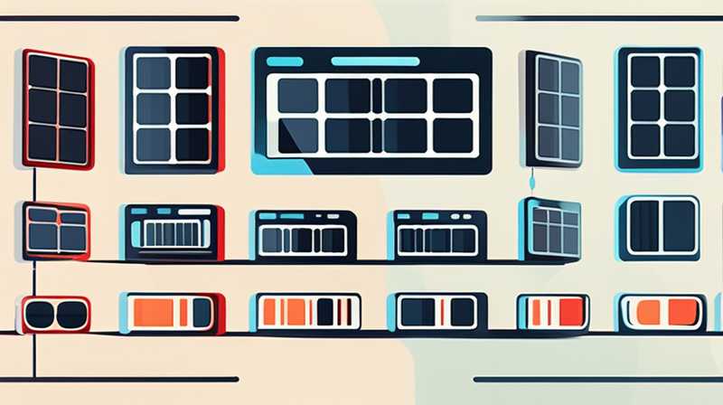 How does solar energy contact batteries?