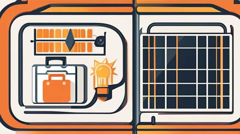 How to install solar energy in a suitcase