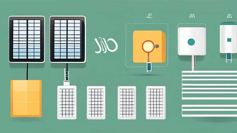 How to connect small solar panels