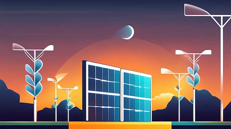 How to match solar photovoltaic panels with street lights