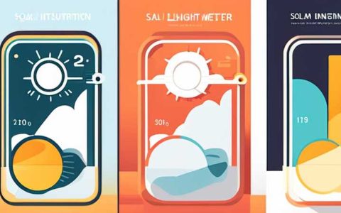 How to use a solar light intensity meter