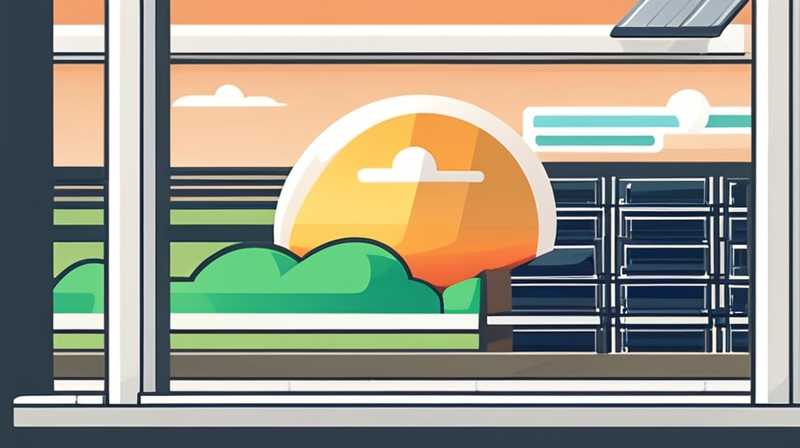 What to do if the solar panels outside the window reflect light