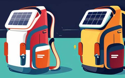 How much is the charging power of a solar backpack?