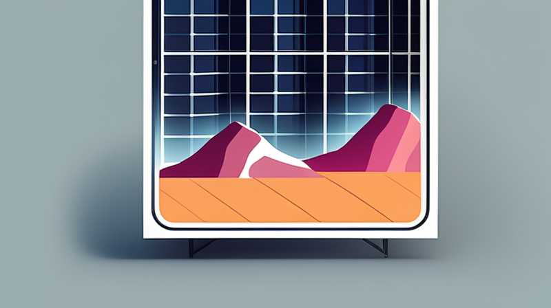 How far are the two solar panels apart?