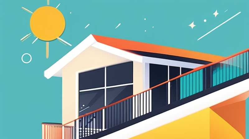 How to convert solar energy on the balcony into electricity