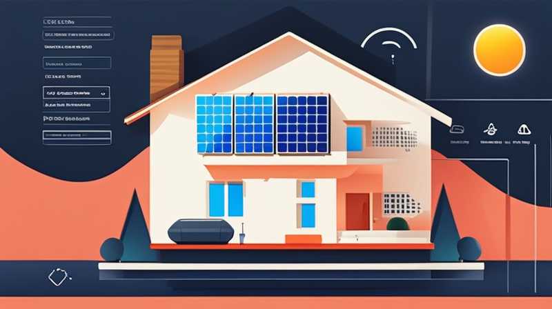 How much solar energy does a household need for electricity?