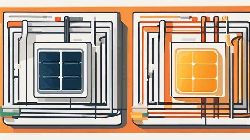 How to connect the wires behind the solar panel