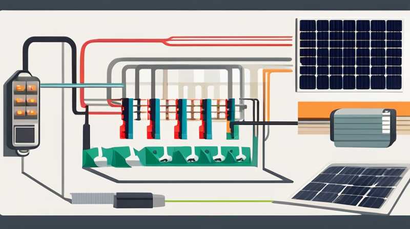 What does the PV wiring of the solar controller mean?