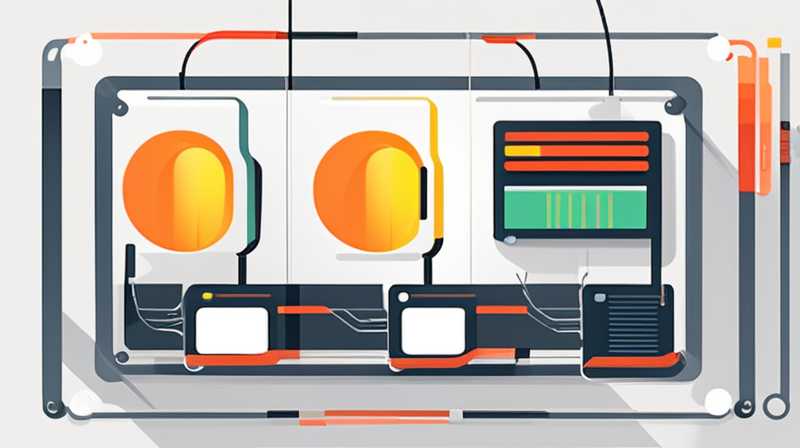 How to connect the solar display panel circuit