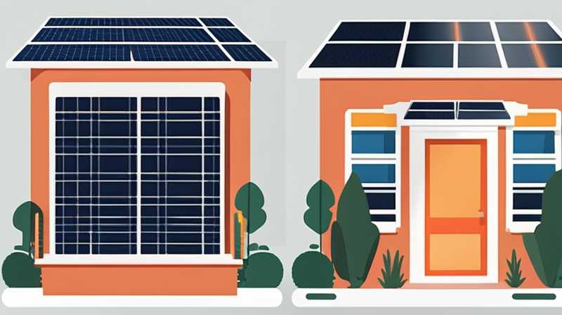 What do solar panels on a house look like?