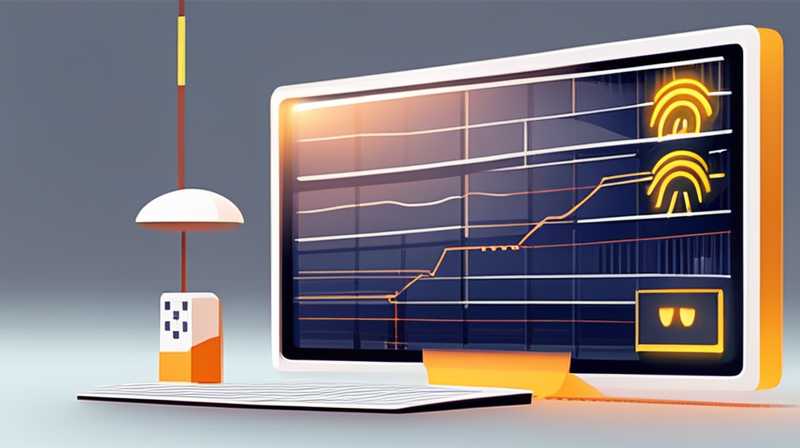 Monitor the volts of solar charging power