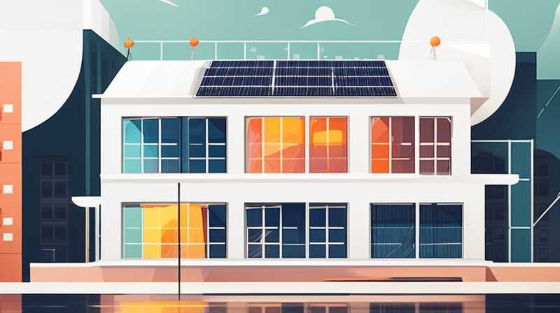 How often should the solar panels in buildings be cleaned?