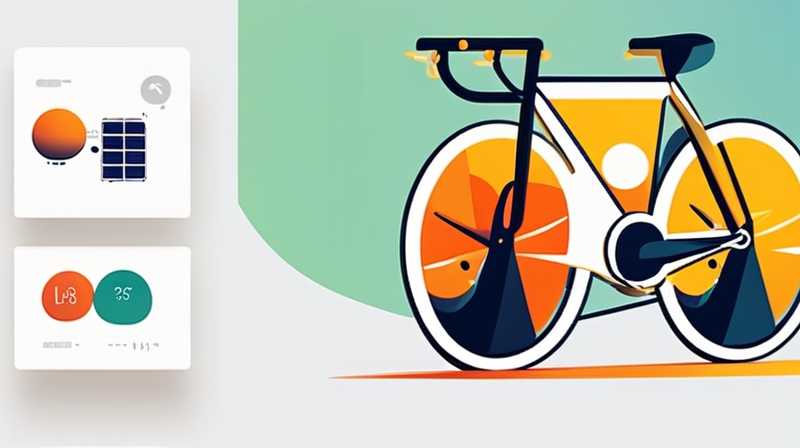 How to use solar energy on a bicycle