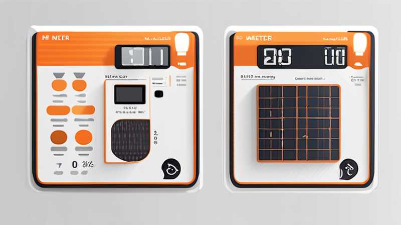 What does HH mean when a solar meter displays